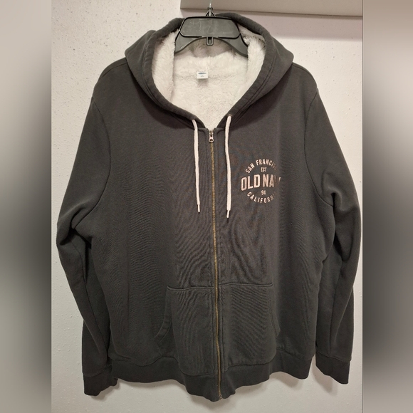 Old Navy Gray Zip-Up Hoodie - Picture 1 of 4